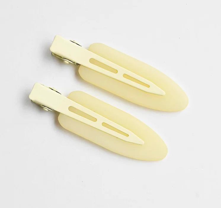 New Fashion Matt Brown Black No Crease Hair Clips Women Solid Color Side Hair Barrettes Simple Hairpins 2pcs Resin Hair Pins